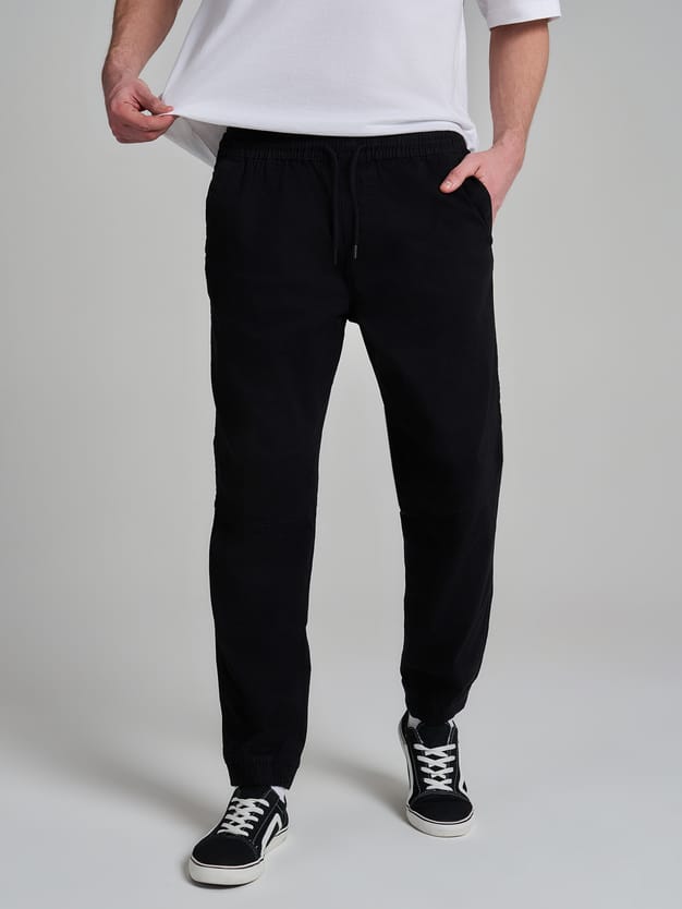 Брюки джоггеры с резинкой по низу