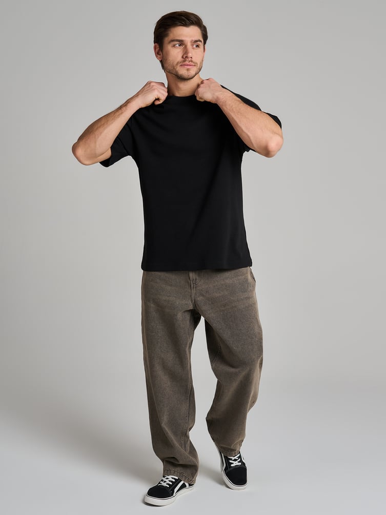 Футболка из хлопка свободного кроя