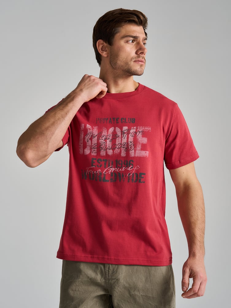 Футболка из хлопка с надписями