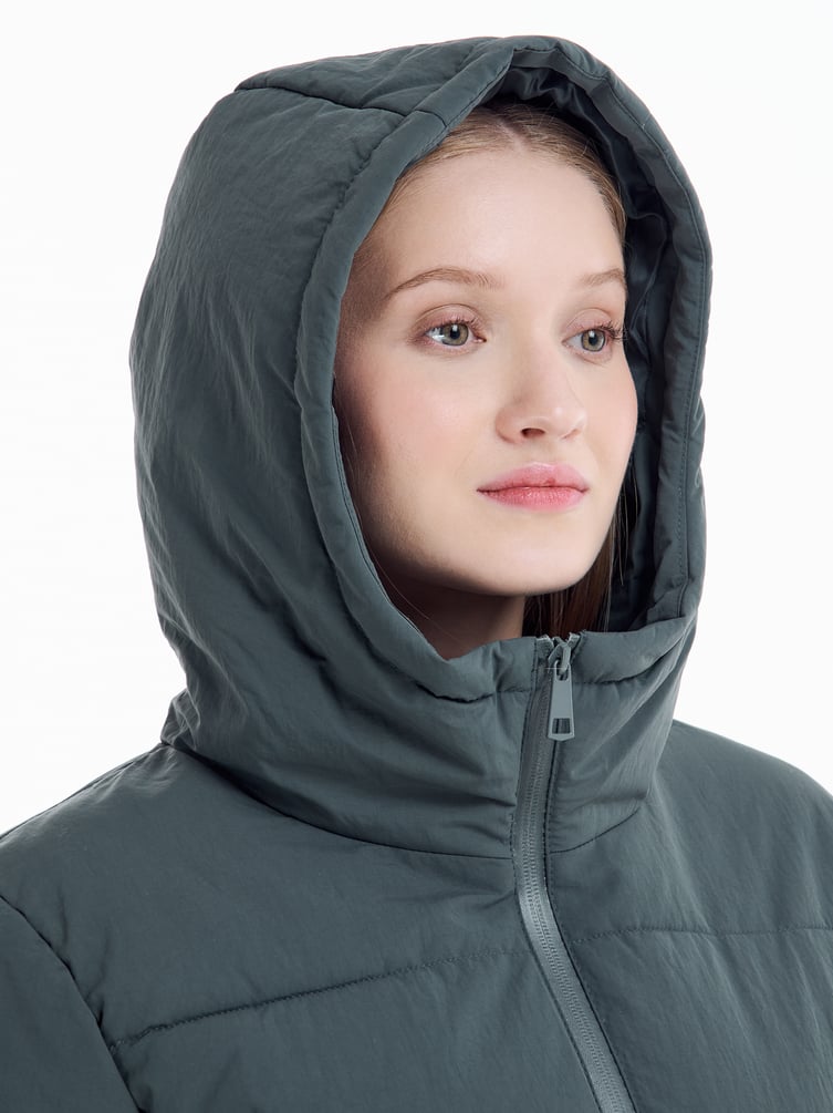 Куртка удлиненная стеганая женская