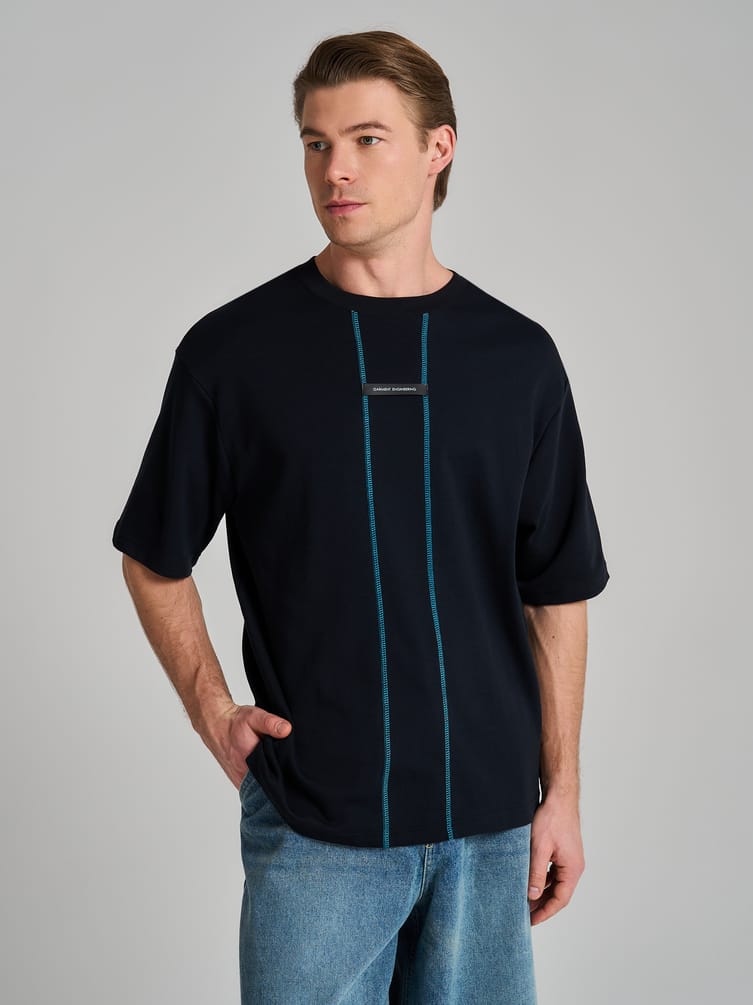 Футболка классическая с полосками