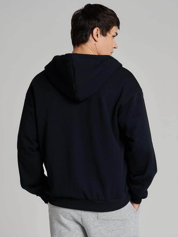 Утепленное zip-hoodie толстовка с начёсом