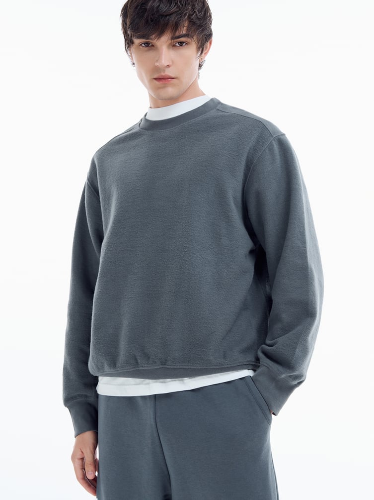 Свитшот оверсайз с начесом