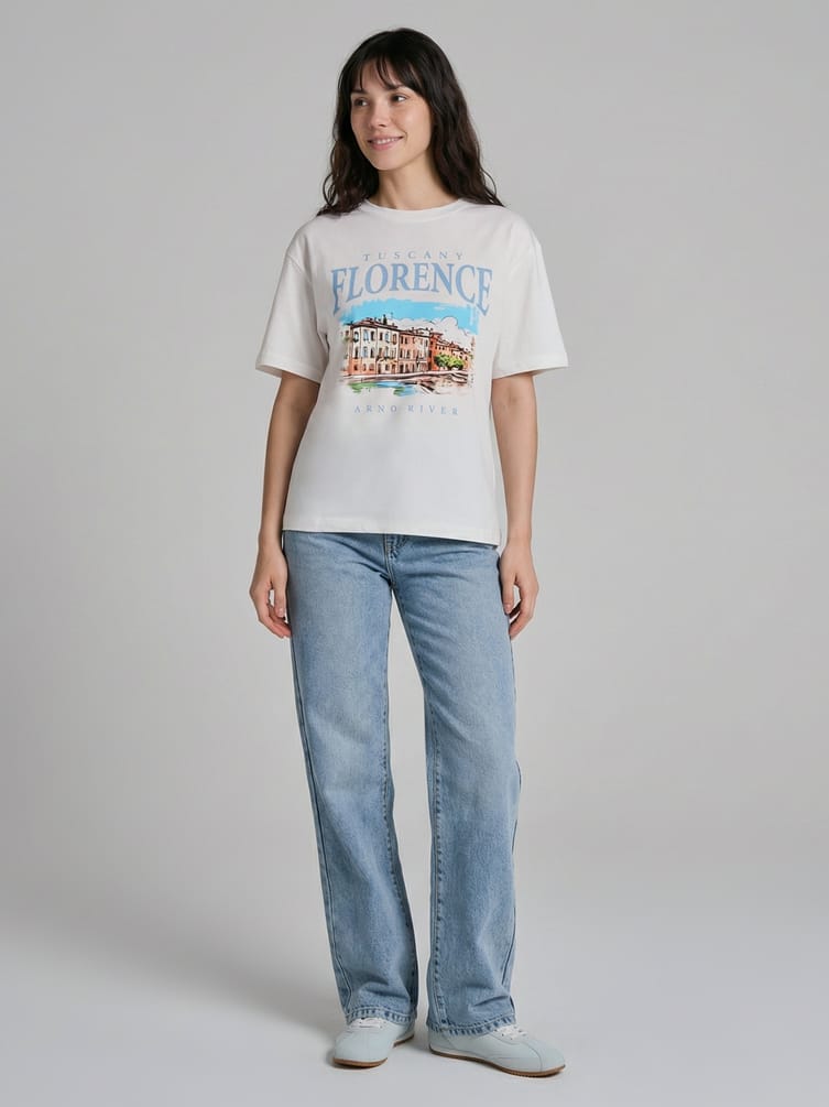 Футболка с принтом