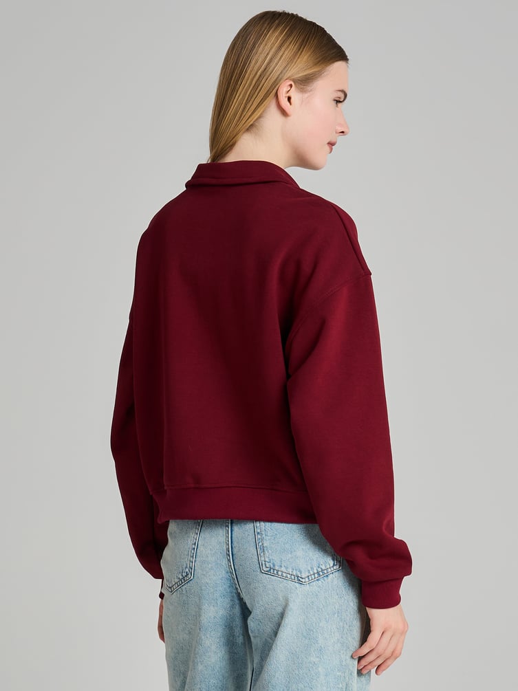 Толстовка поло оверсайз