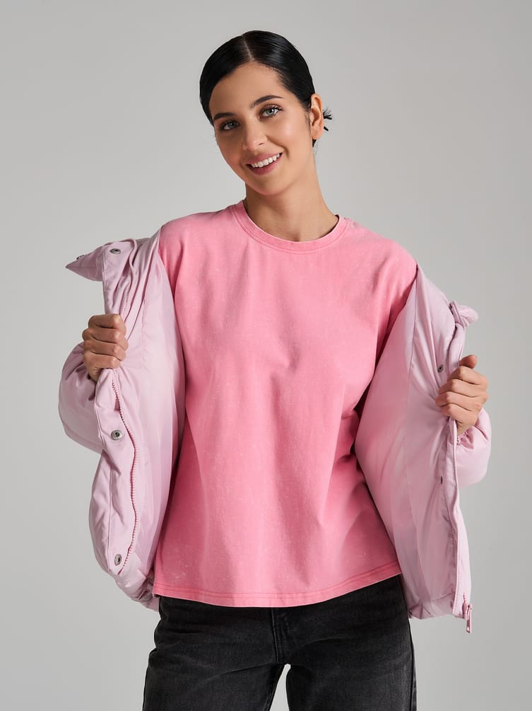 Футболка оверсайз с вареным эффектом