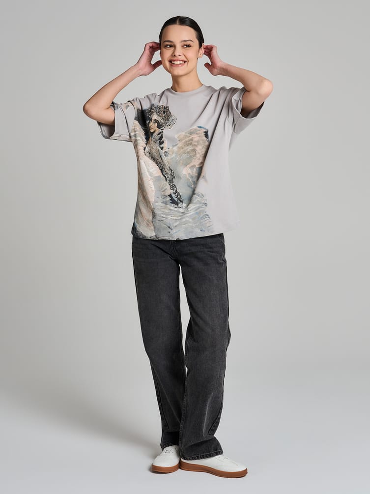 Футболка с принтом картин Третьяковской галереи