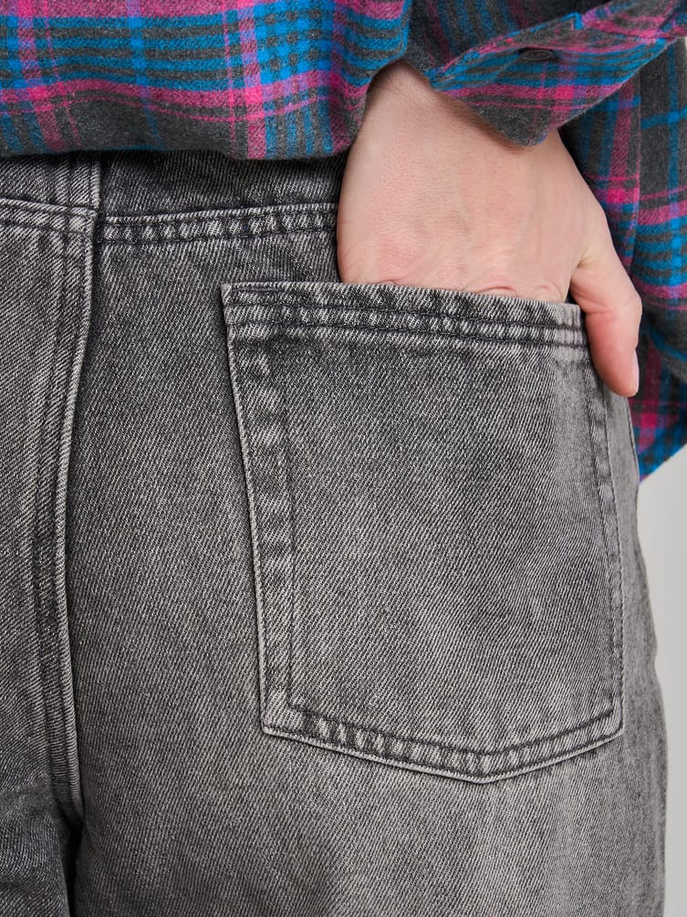 Джинсы Baggy с винтажной стиркой
