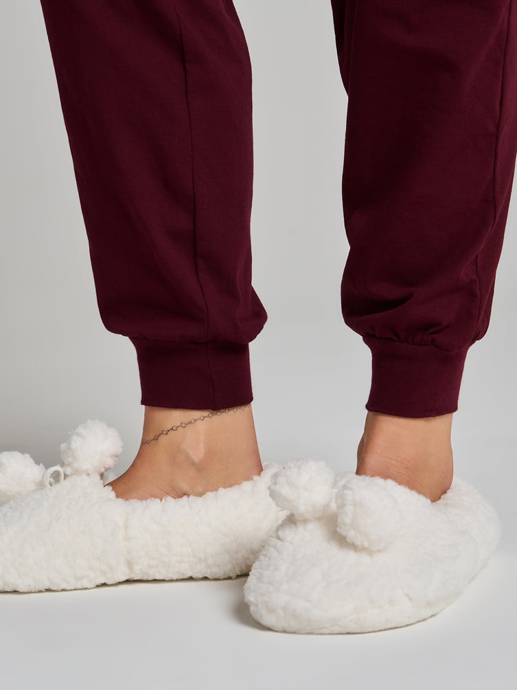 Пижама с принтом котиков и брюками