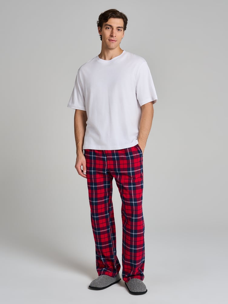 Пижамные брюки в клетку