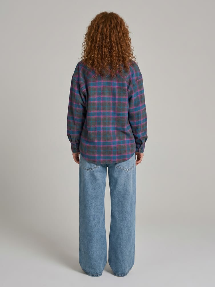 Джинсы багги широкие с вареным эффектом