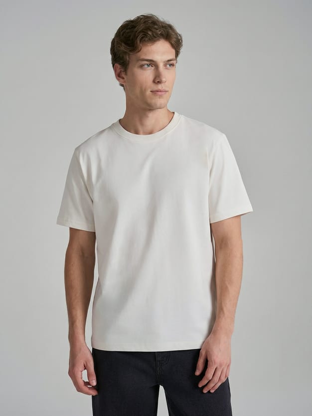 Футболка из хлопка однотонная