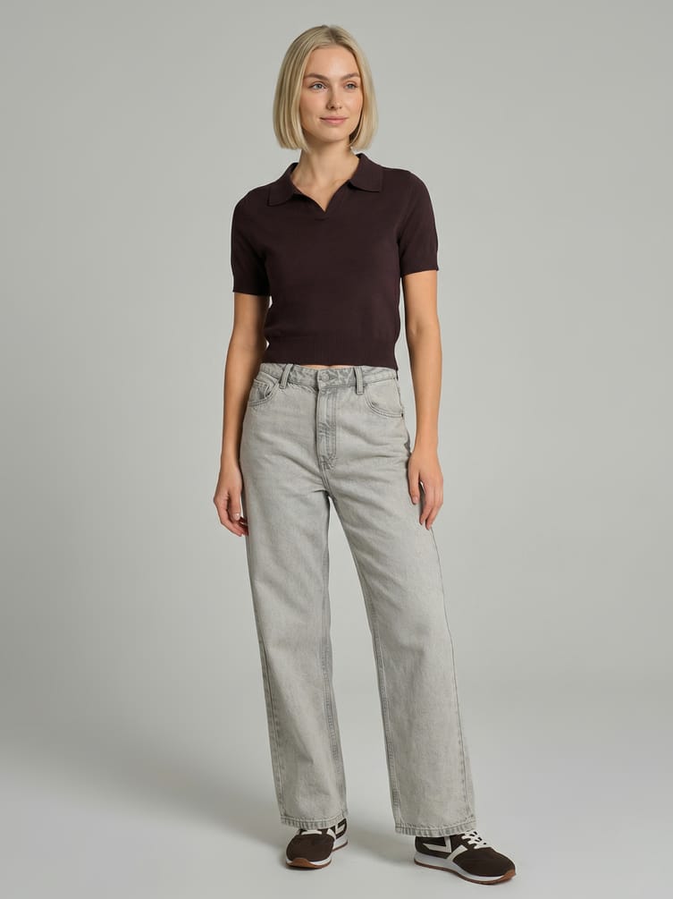 Джемпер поло укороченный