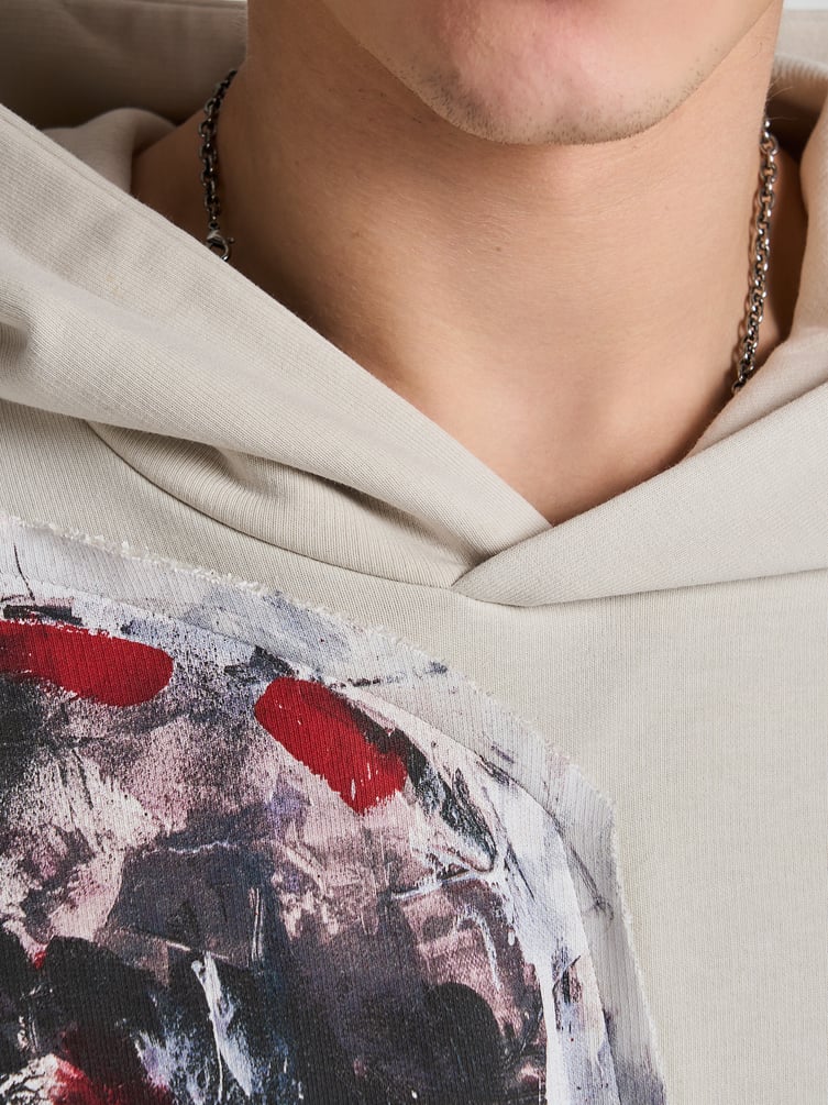 Худи оверсайз с принтом Макс Борисов