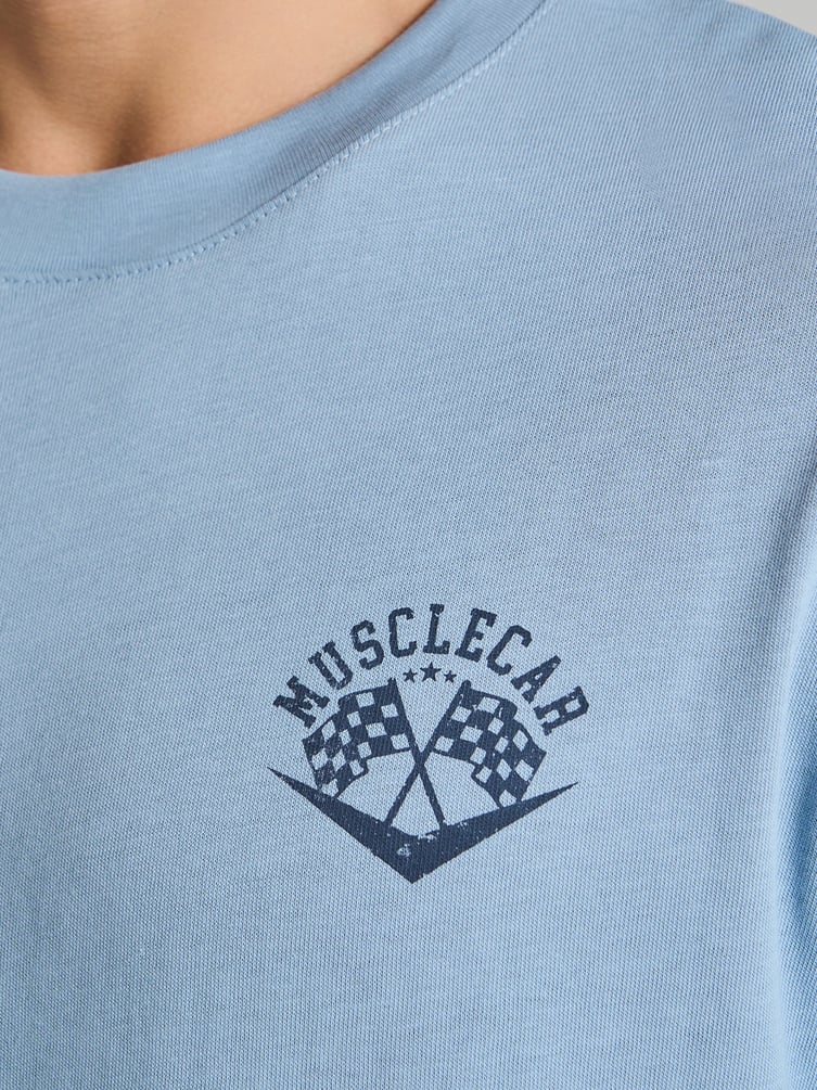 Футболка спортивная с принтом на спине