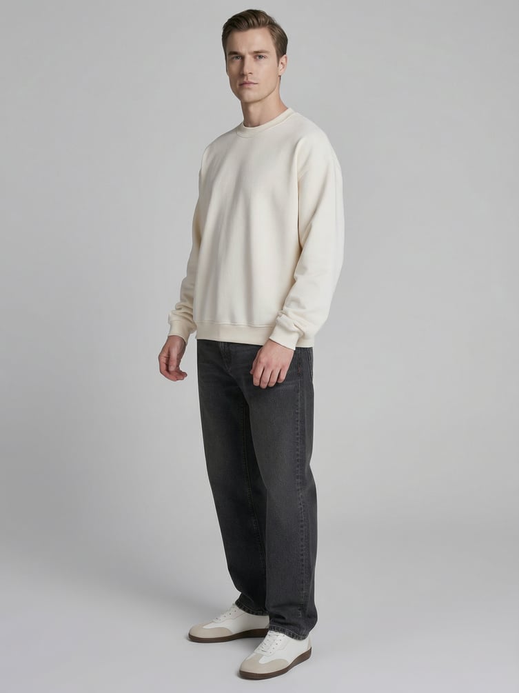 Свитшот базовый однотонный