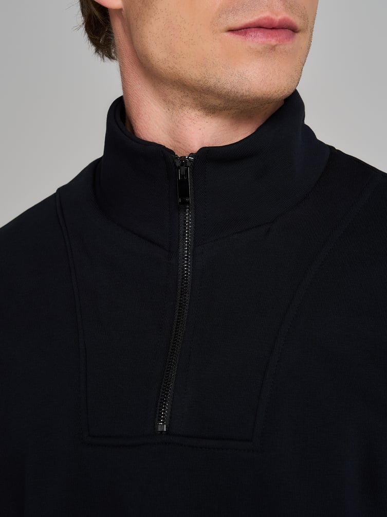 Утепленный свитшот Half zip с начесом