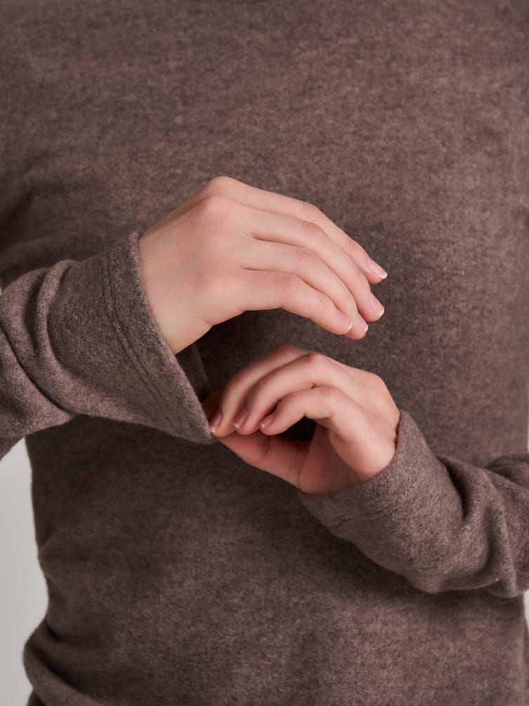 Лонгслив асимметричный с драпировкой