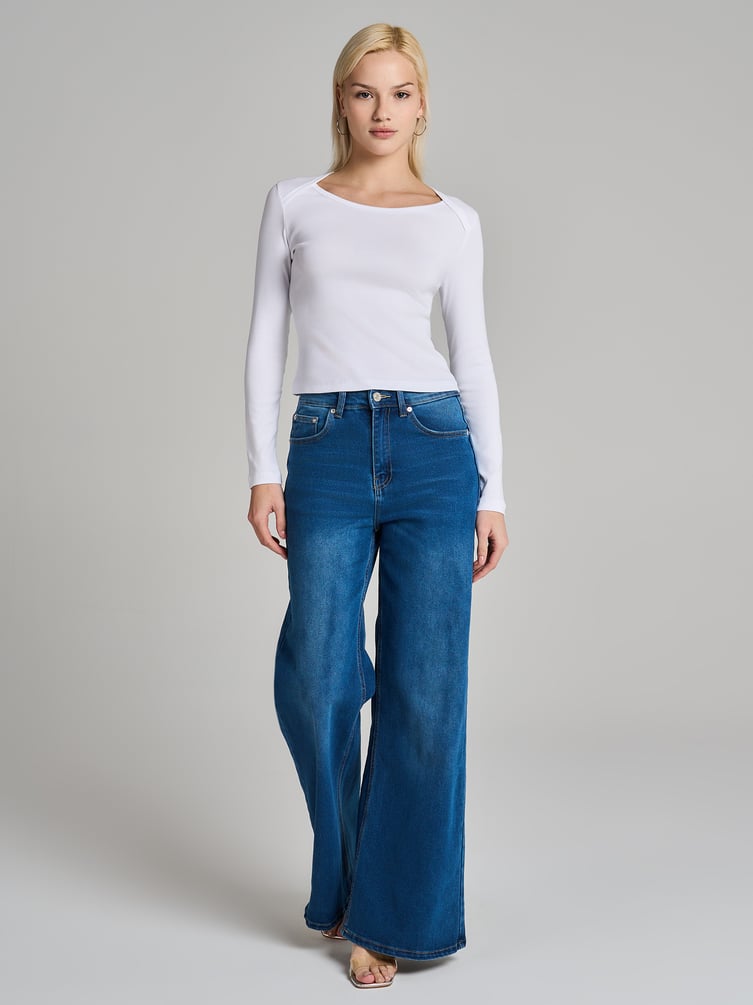 Лонгслив приталенный из хлопка