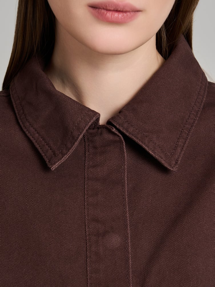 Рубашка джинсовая оверсайз