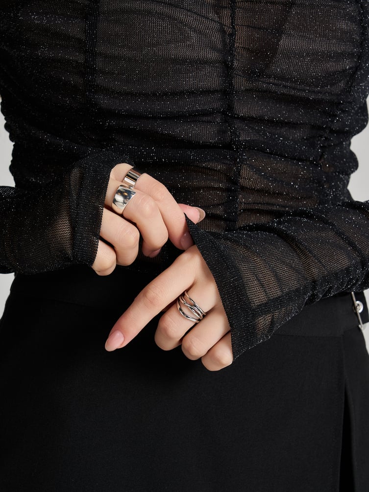 Блузка вечерняя нарядная с люрексом