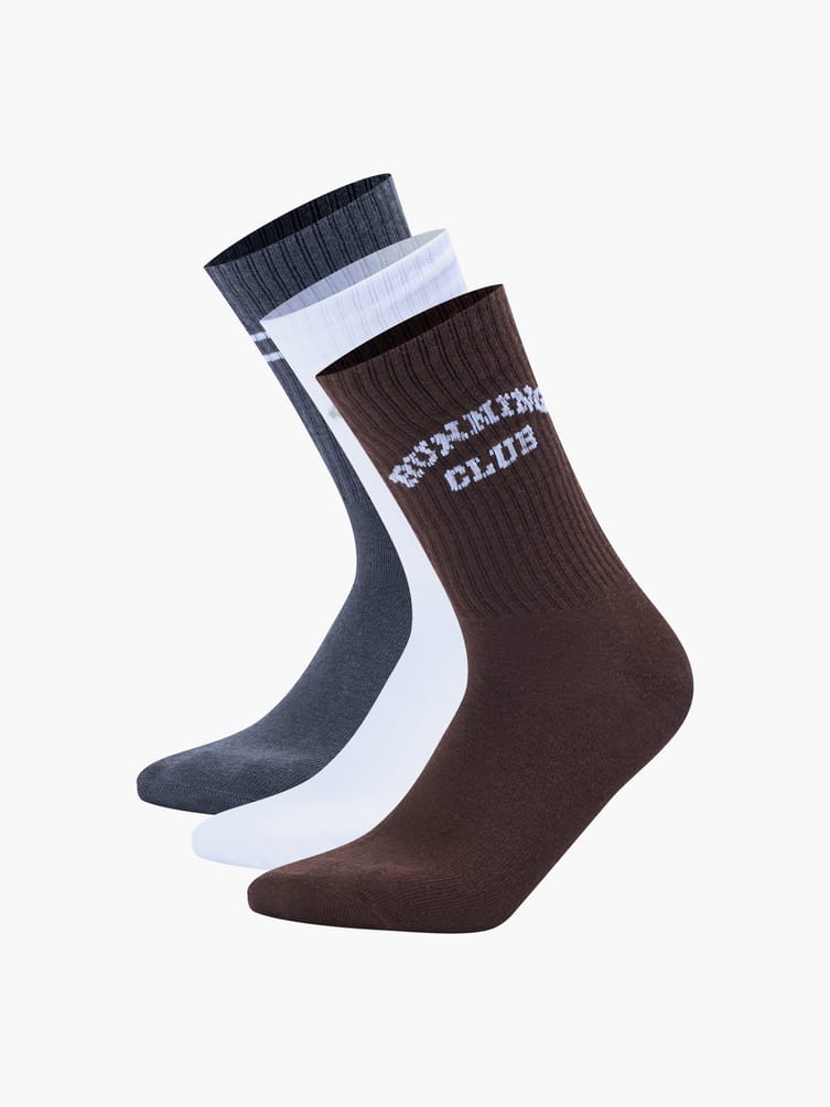 Носки - 3 пары с надписью Running club