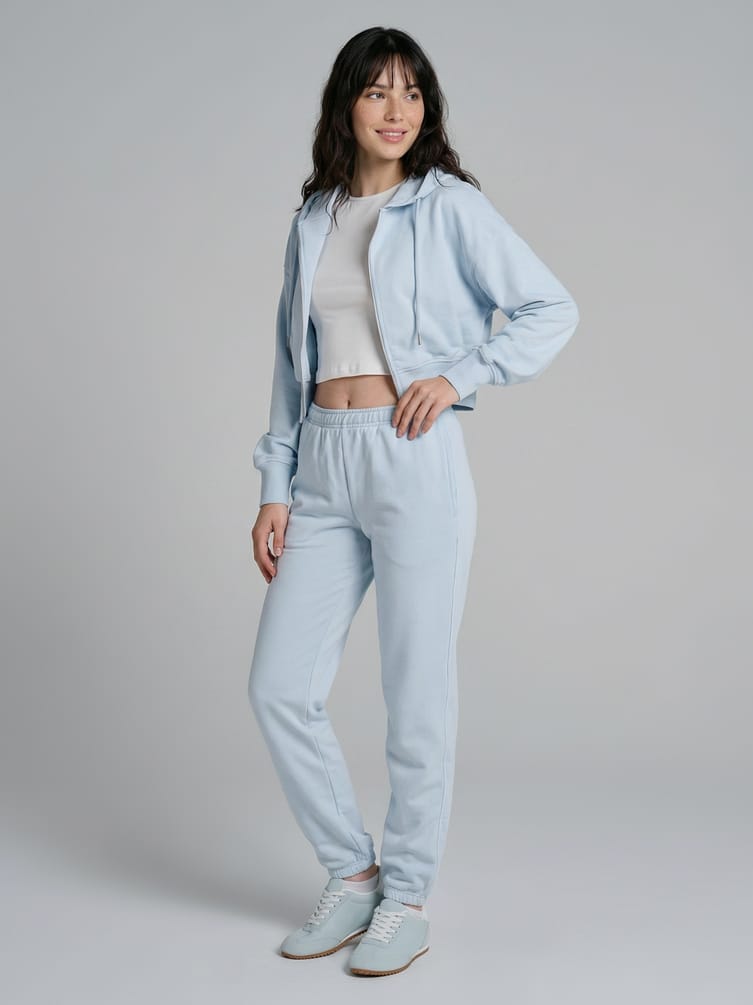 Укороченная толстовка с капюшоном