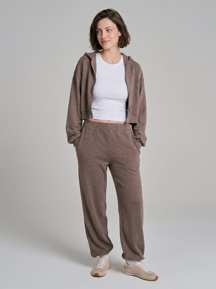 Брюки джоггеры трикотажные