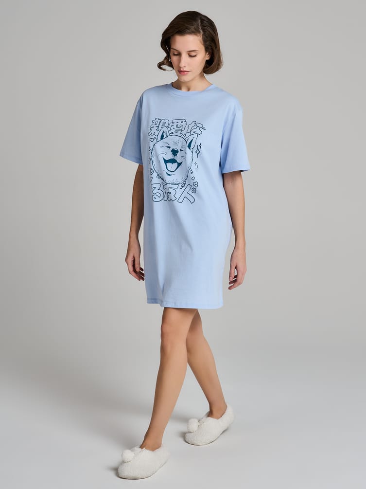 Ночная сорочка с принтом