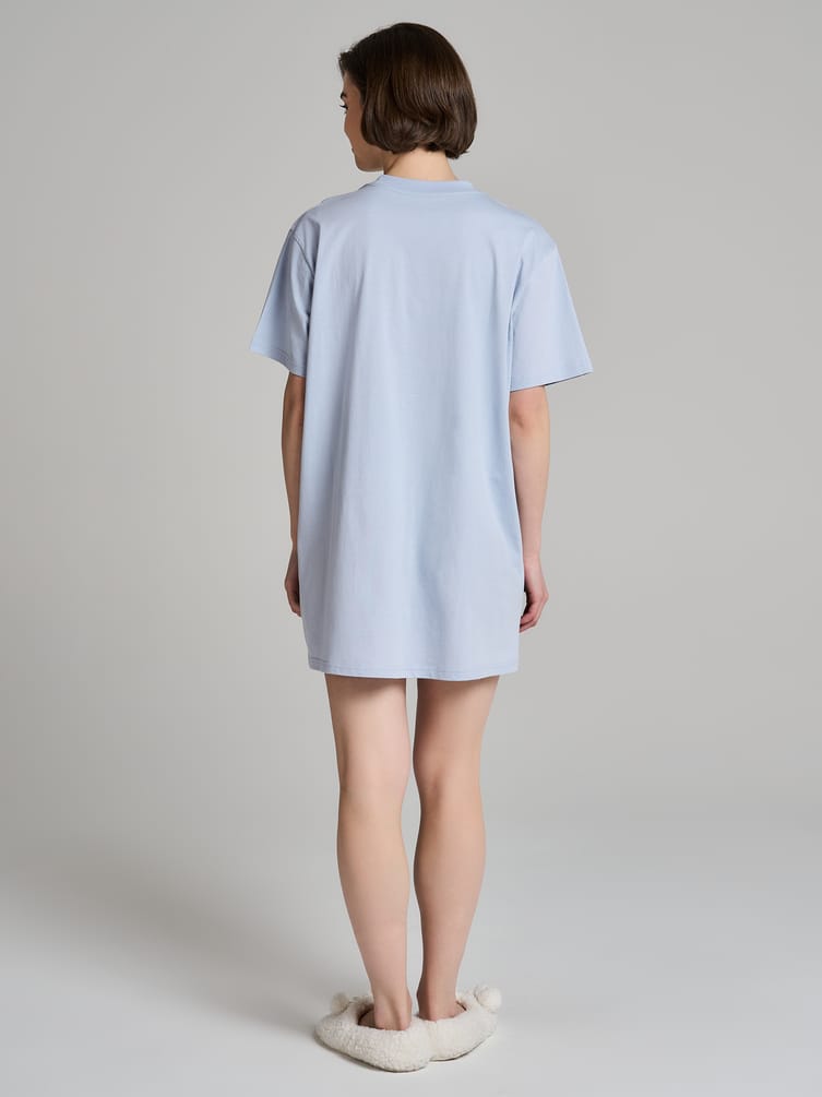 Ночная сорочка из хлопка с принтом