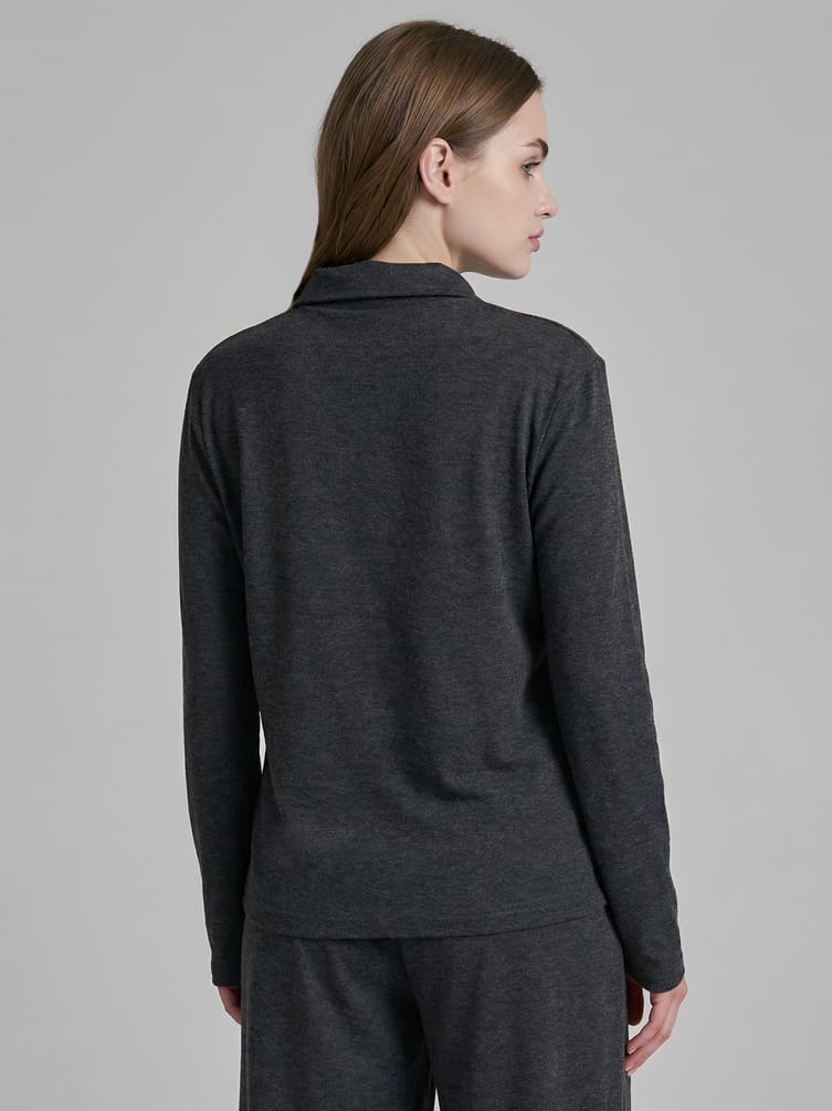 Свитшот поло без начеса