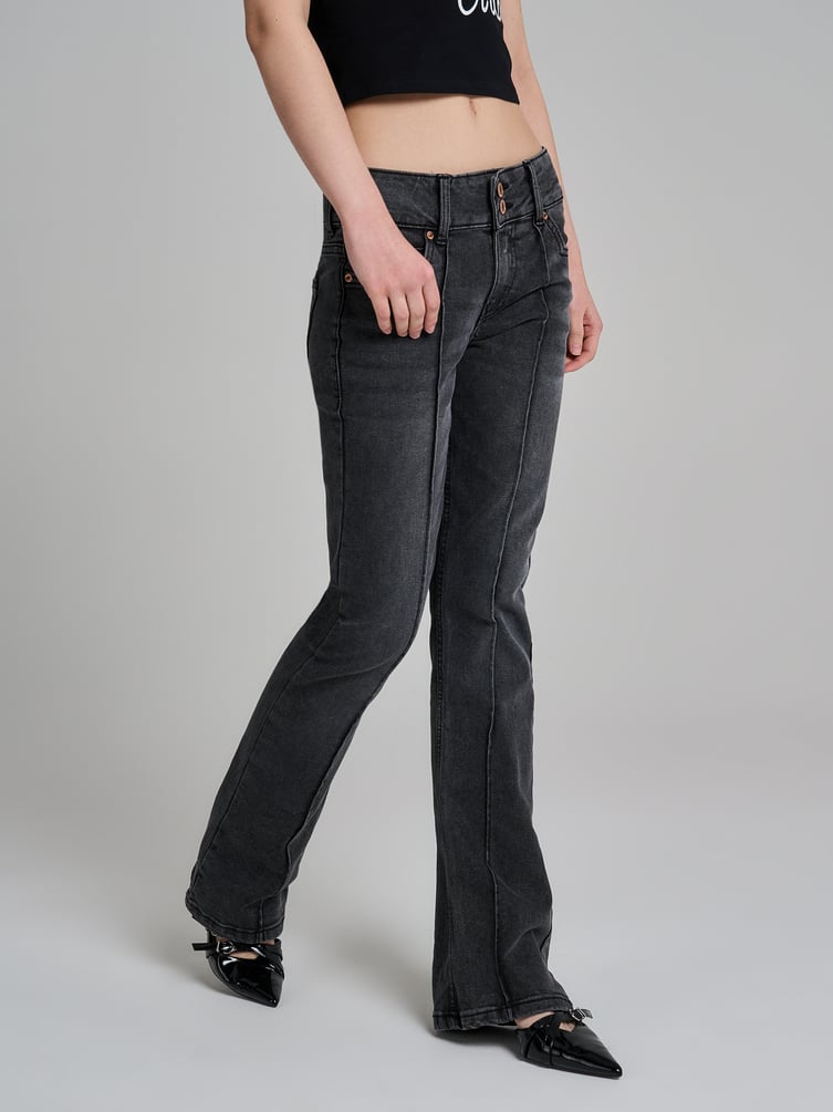 Джинсы клеш со стрелками