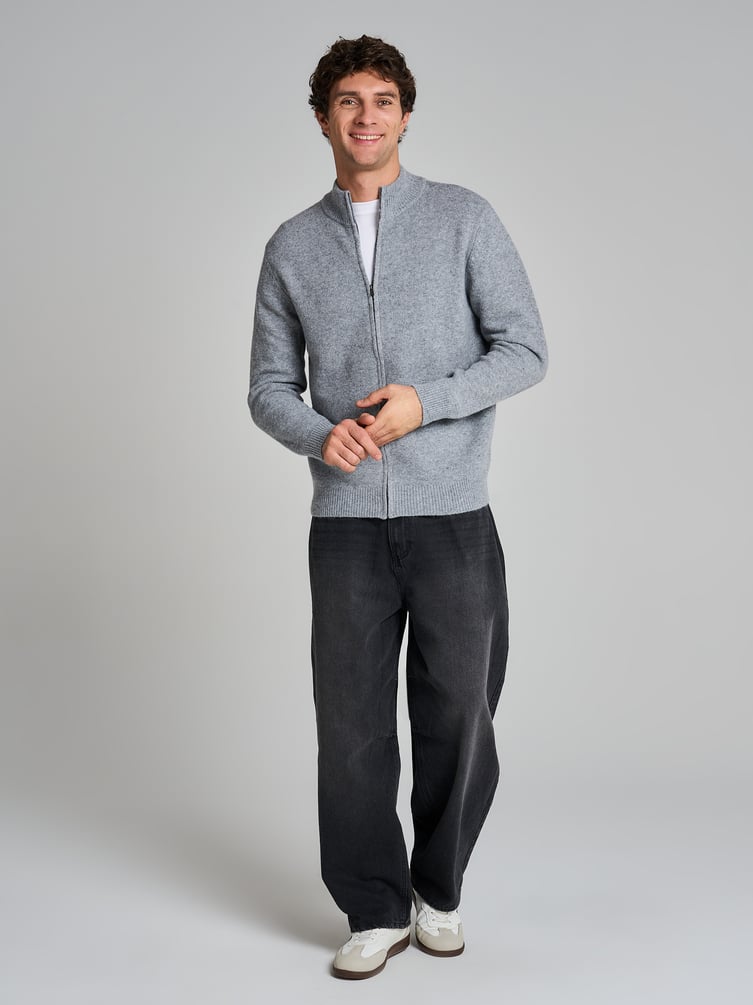 Кардиган трикотажный на молнии