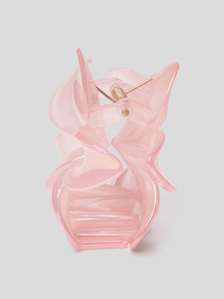 Заколка-краб в виде цветка