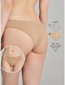 Трусы-танга - 2 шт. в рубчик