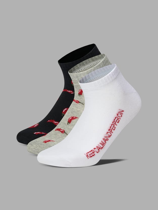 Носки - 3 пары с принтом перца