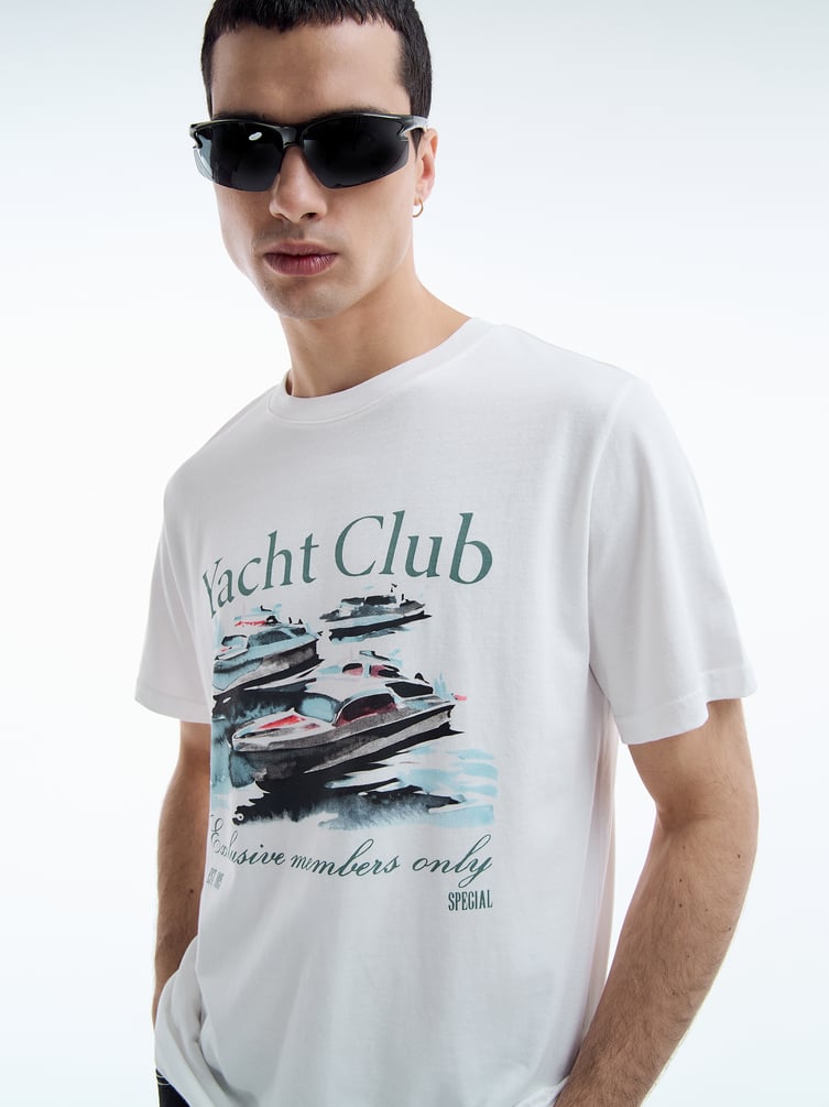 Футболка с принтом Yacht Club