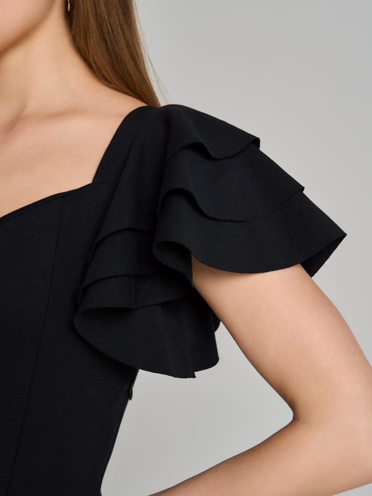 Платье вечернее с разрезом