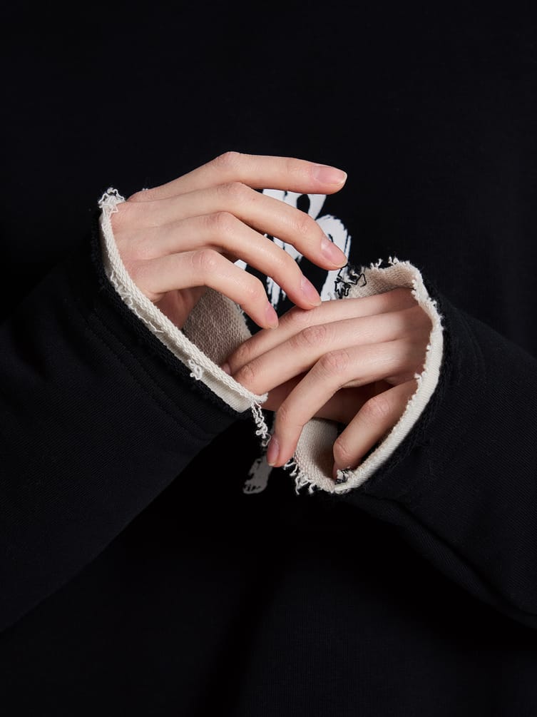 Свитшот оверсайз с принтом Макс Борисов