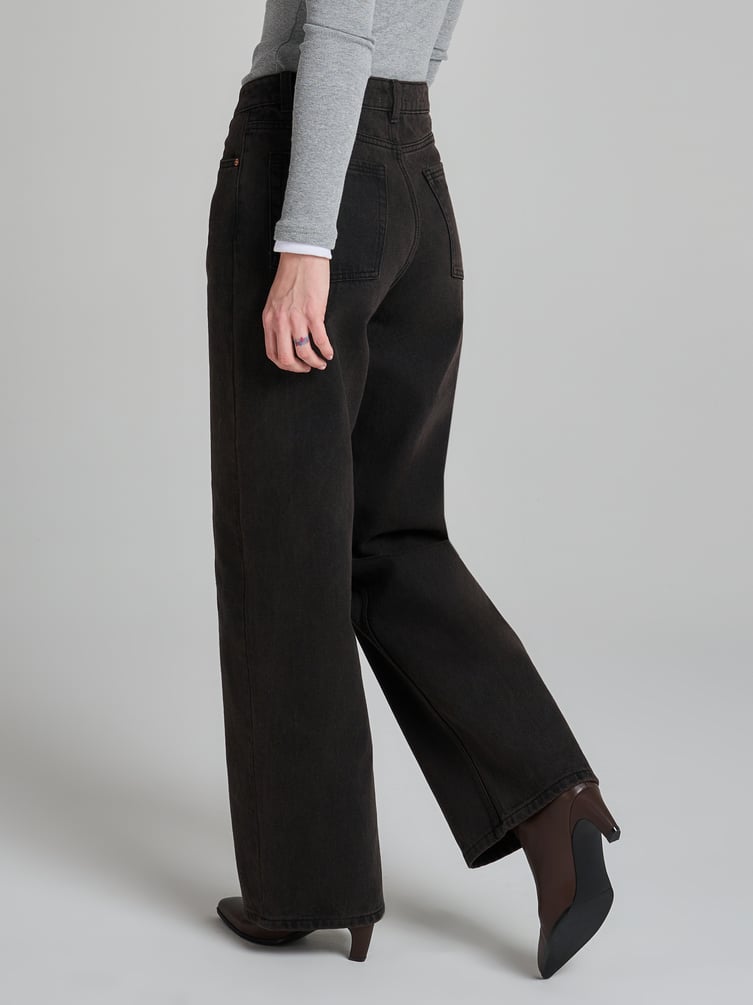 Джинсы Baggy с винтажной стиркой