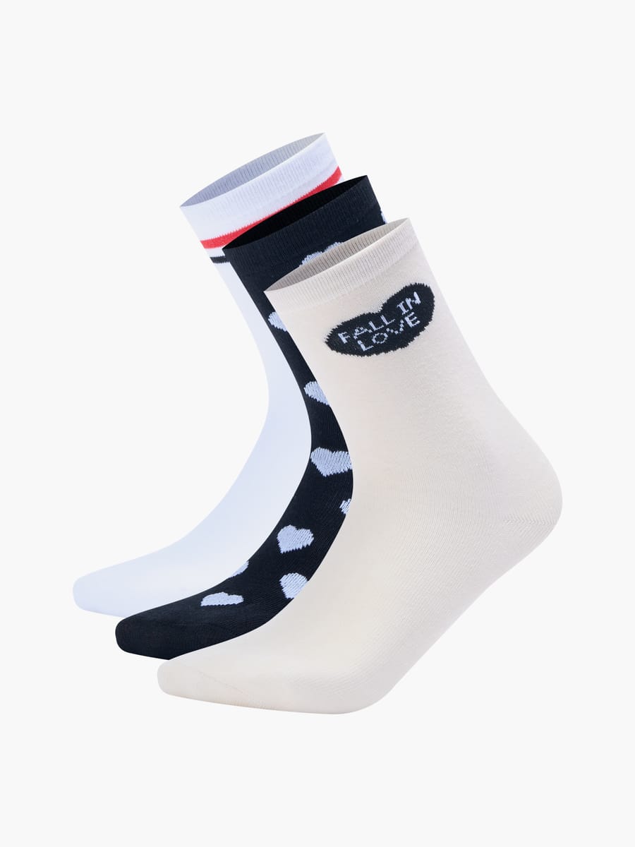 Носки - 3 пары в сердечко