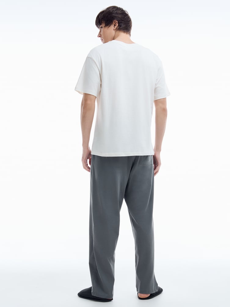 Хлопковая пижама с брюками