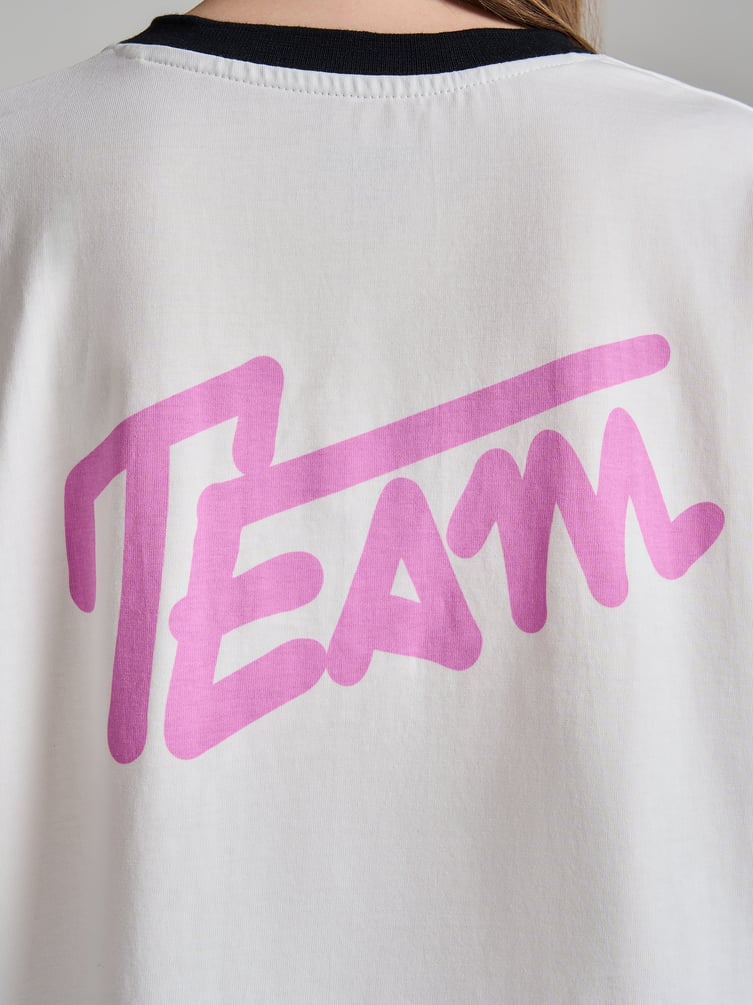 Спортивная футболка оверсайз с принтом