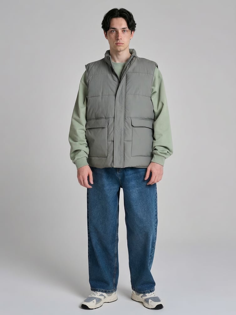 Жилетка стеганая на синтепоне