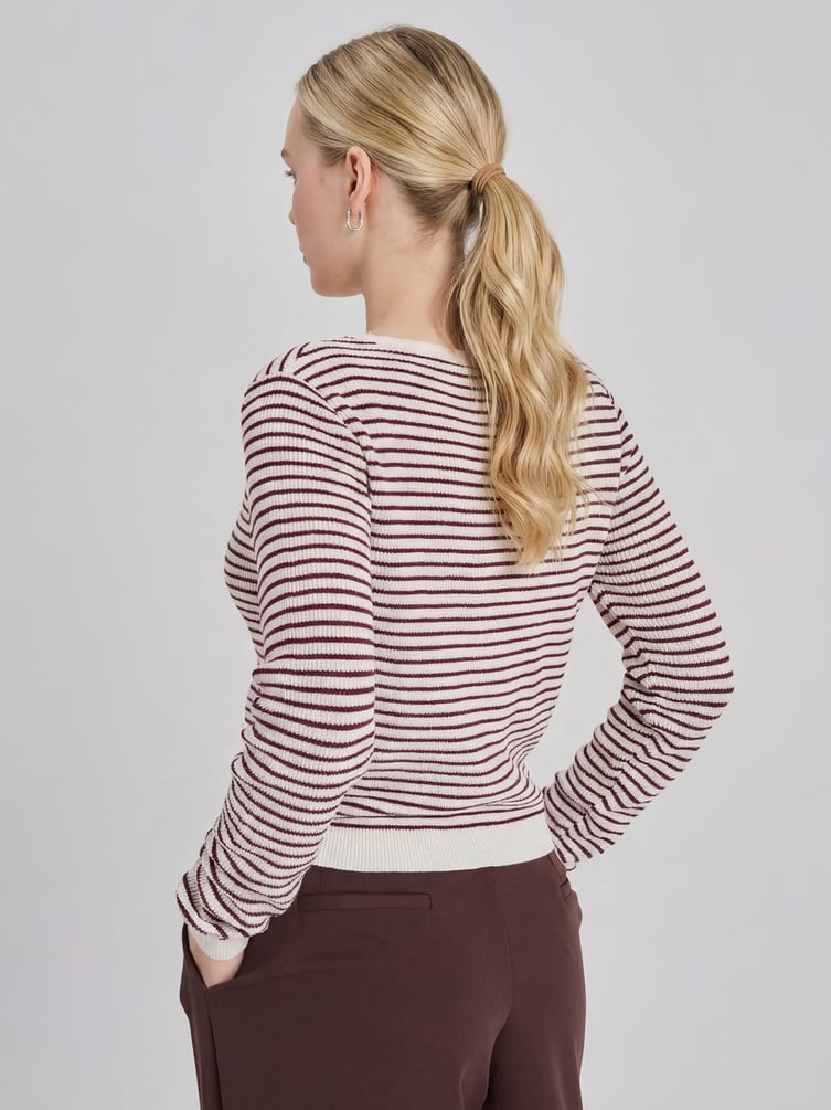 Кардиган полосатый на пуговицах