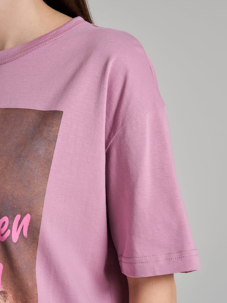 Футболка хлопковая с принтом