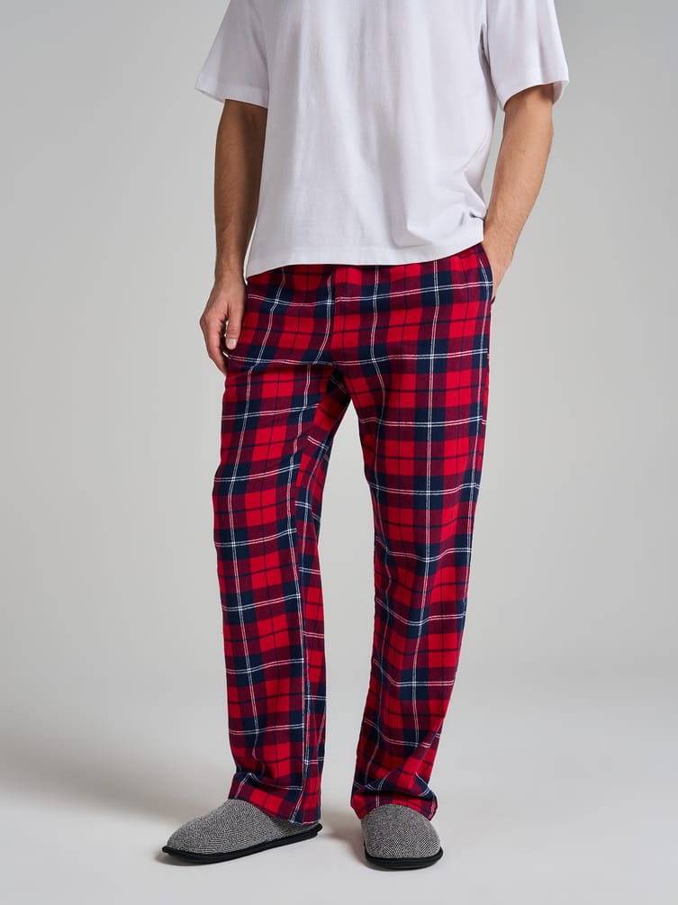 Пижамные брюки в клетку