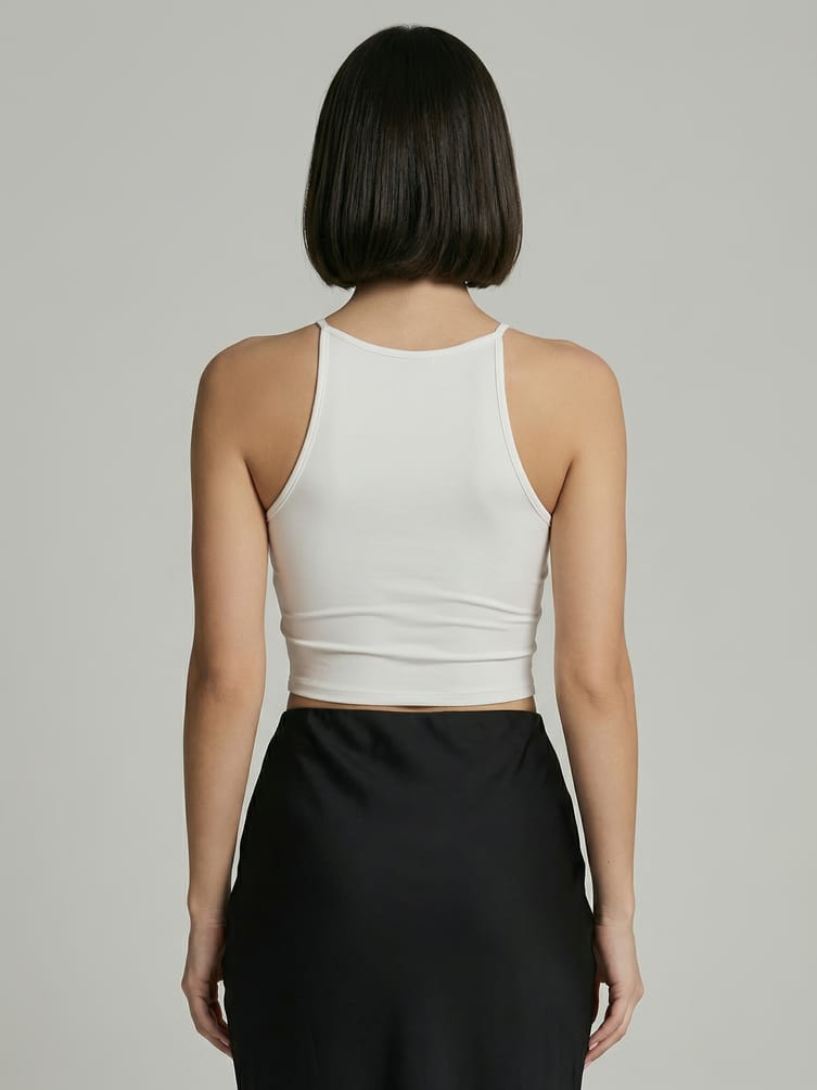 Короткий топ с бантиками