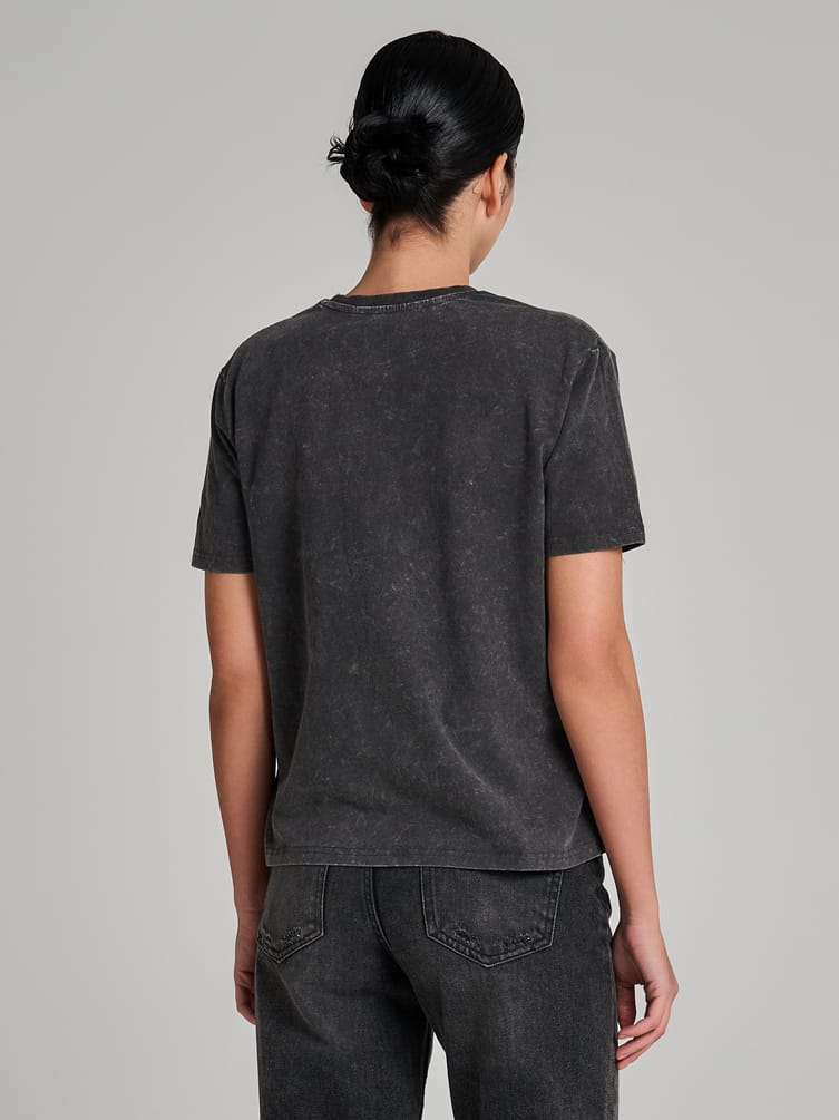 Футболка оверсайз с вареным эффектом