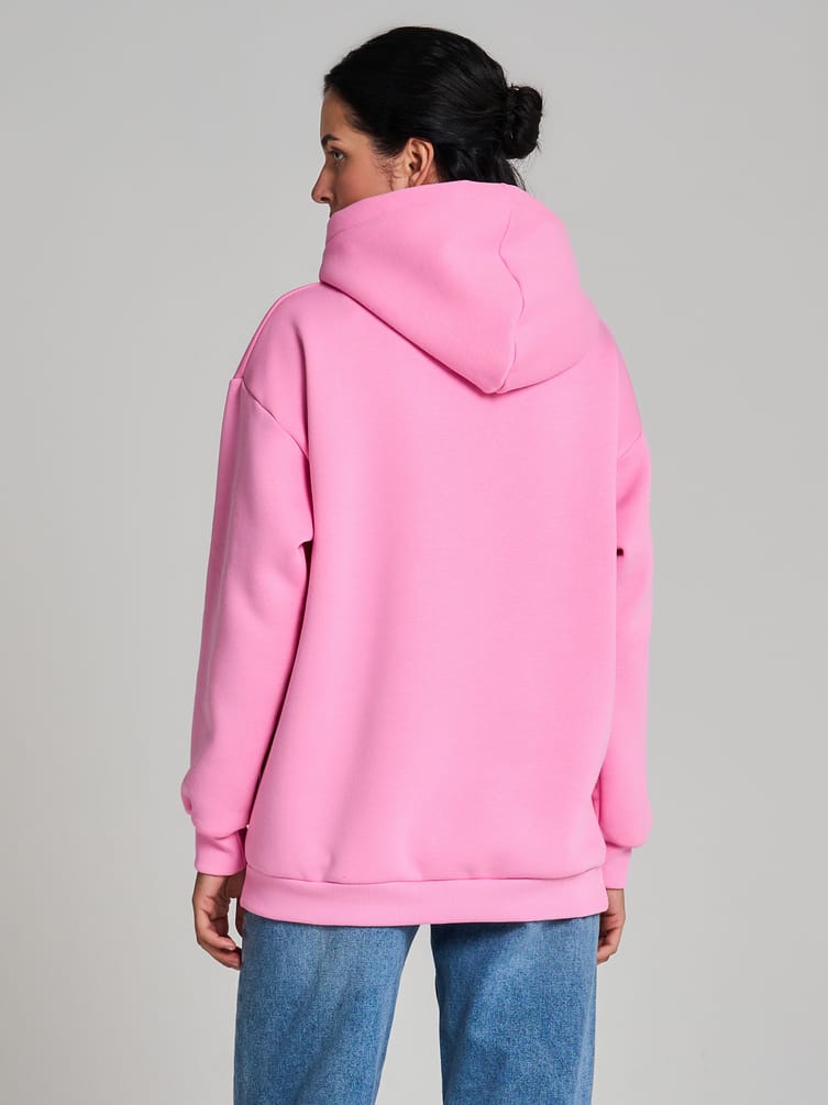 Утепленное худи оверсайз с начесом